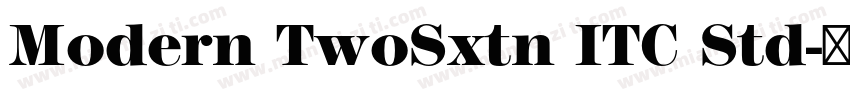 Modern TwoSxtn ITC Std字体转换
